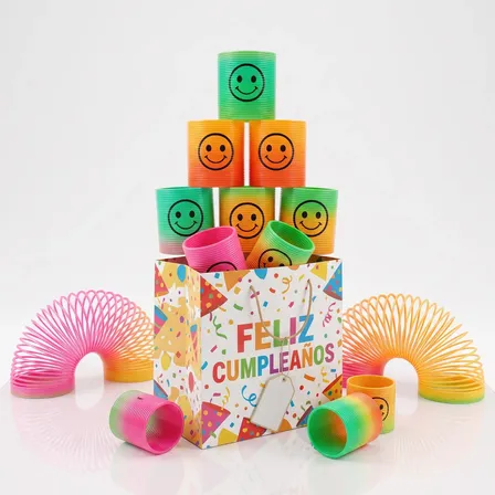 20 Resortes Emoji Juguete Piñata Souvenir Cumpleaños