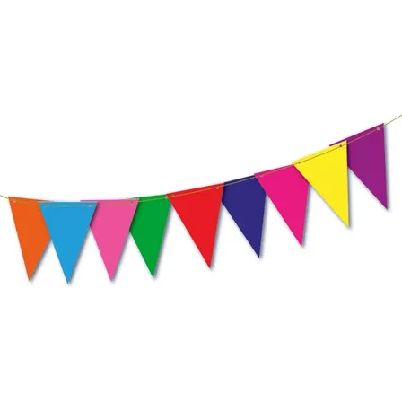 Banderín Guirnalda Triangular Feliz Cumpleaños Evento  X1 Multicolor