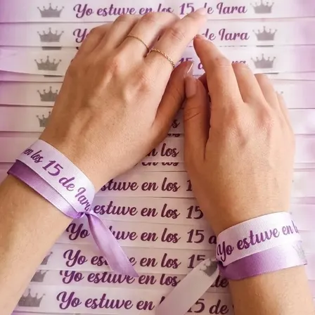 150 Pulseras  Yo Estuve En   Para Eventos - Souvenir Blanco