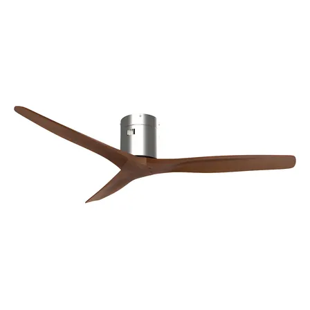 Ventilador de Techo WINDSTYLE Aruba Wi-Fi Control Remoto Madera 3 Aspas Plateado