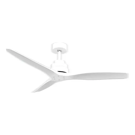 Ventilador De Techo Smart Madera Jamaica Windstyle S/ Luz 1.321 M 50hz/ 60hz Blanco Madera 3