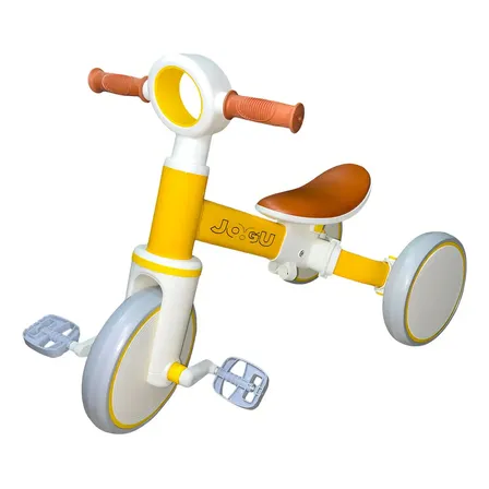 Triciclo JOGU Camicleta 2 En 1 Amarillo Para Niños 10 Meses A 4 Años