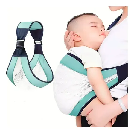 Baby Sling Mochila Fular Porta Bebe Canguro Frontal Tope 20k Turquesa