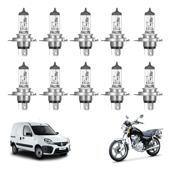Lampara H4 Alta Y Baja Kobo Halogena 12v 60/55w X10