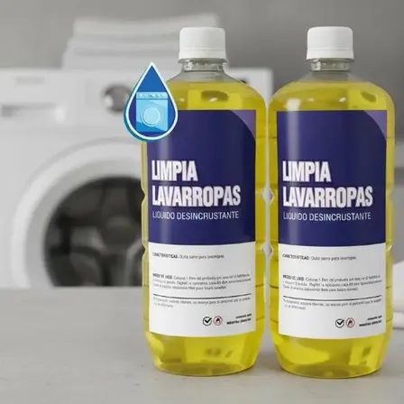 Limpiador Líquido Antibacterial BiodeXX para Lavarropas Pack 2x1L Elimina Sarro y Olores