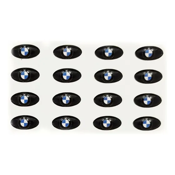 Logo Llave Universal Dome Resinado 16x9mm Varias Marcas 03