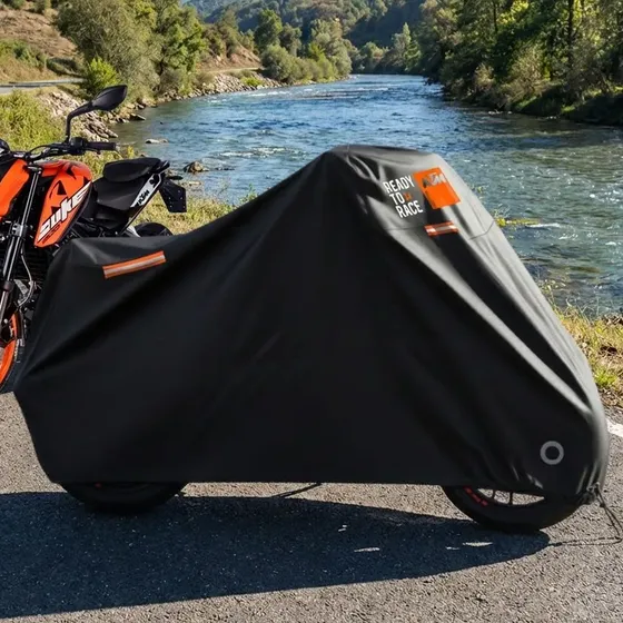 Funda Cubre Moto Silver Ktm Duke 390 Cobertor Impermeable