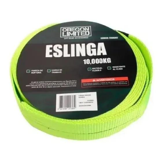 Linga De Remolque Eslinga Reforzada Oregon Plana 10tn X 3mt