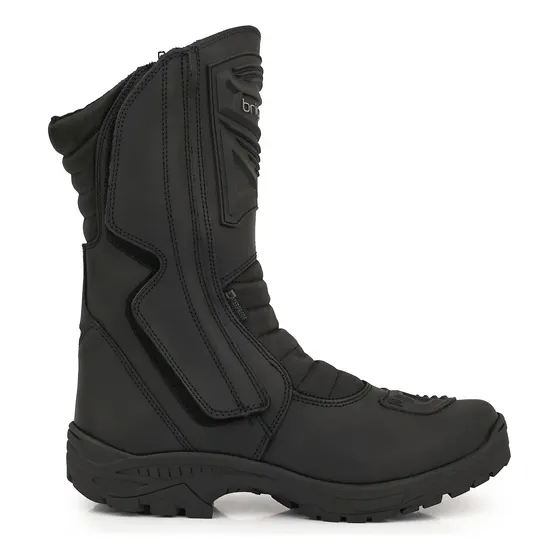 Borcego Moto Hombre Cuero Motocicleta Reforzado Briganti