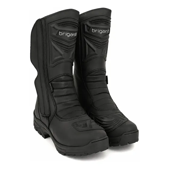 Borcego Hombre Cuero Zapato Moto Reforzado Bota Briganti