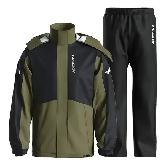 Impermeable Piloto Motowolf Moto Traje Lluvia C/cubrebotas
