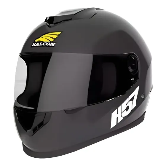 Casco Moto Integral Halcon H57 Negro Motos Coyote