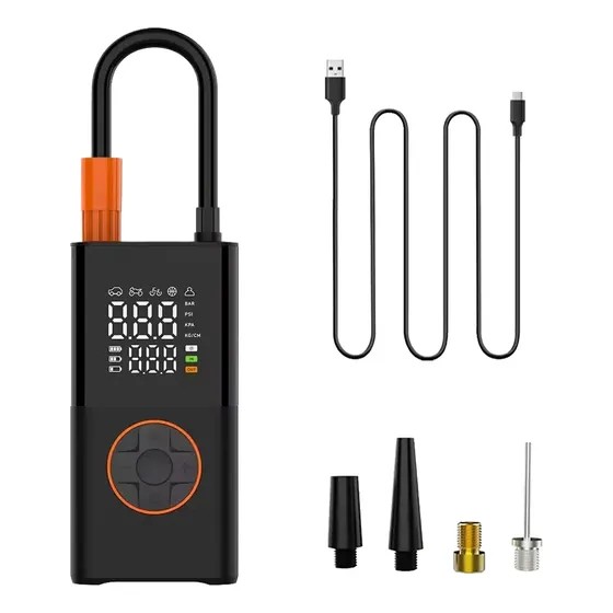 Inflador Tire Aire Portátil Digital Recargable Koryn Usb
