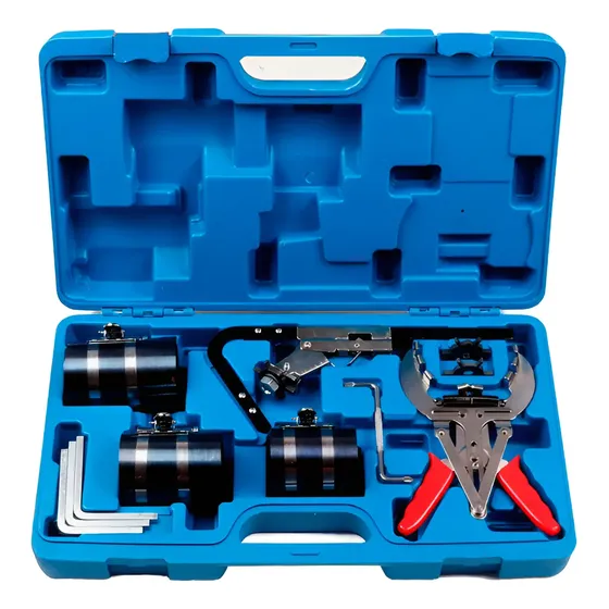 Juego Set Prensa Aros De Piston Pinza Y Limpia Surcos Caja