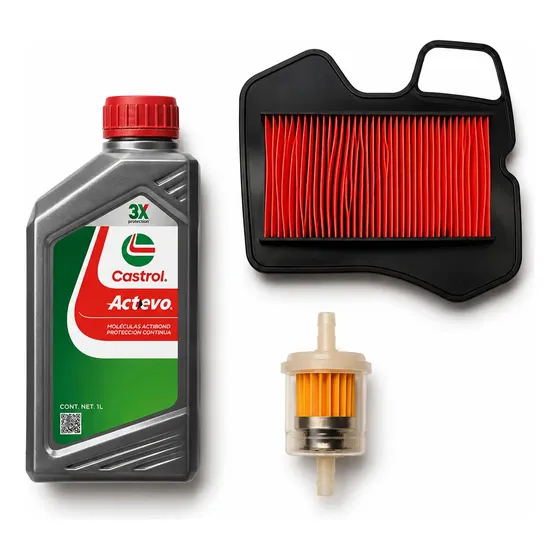 Kit Service Wave S 110 Castrol + F Nafta+ F Aire - M Coyote