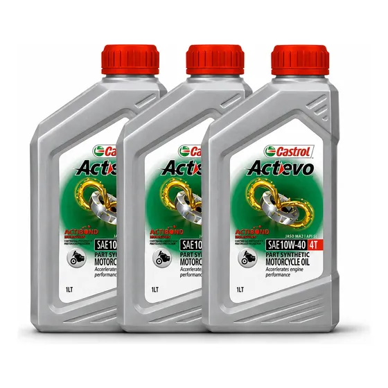 Aceite Castrol Actevo 10w40 4t Semisintetico X3 Unid Coyote