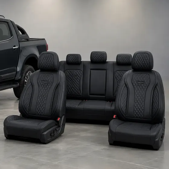 Fundas Para Asientos Chevrolet S10 Premium Luxury Black Edt