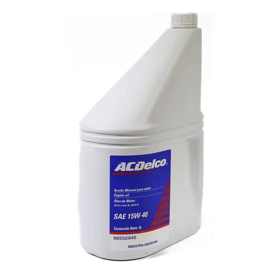 Aceite De Motor Acdelco Mineral 15w40 4lts