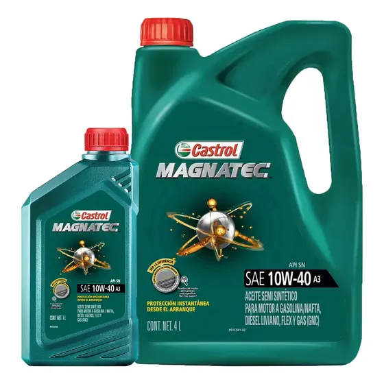 Aceite Castrol Magnatec 10w40 A3 Semisintético Pack X 5 Lts