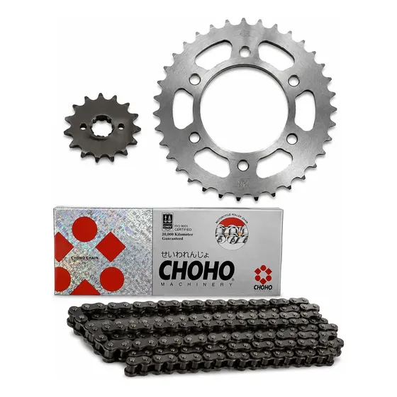 Kit Transmision Yamaha Fz-16 40 14 Cadena Choho Motos Coyote Cromado