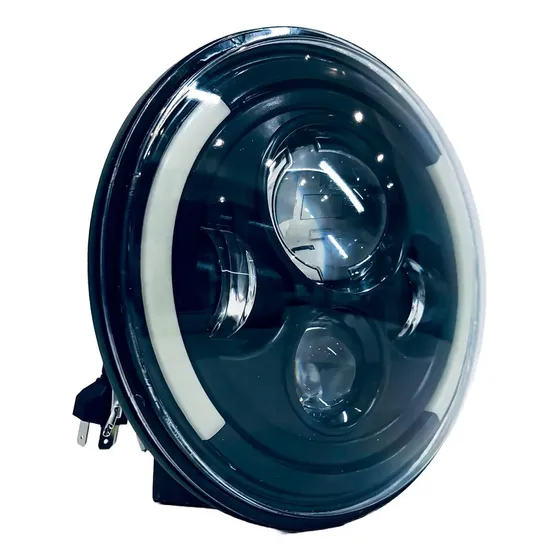 Faros Led Moto Optica 7 Pulgadas Alta Y Baja Adaptable 40w