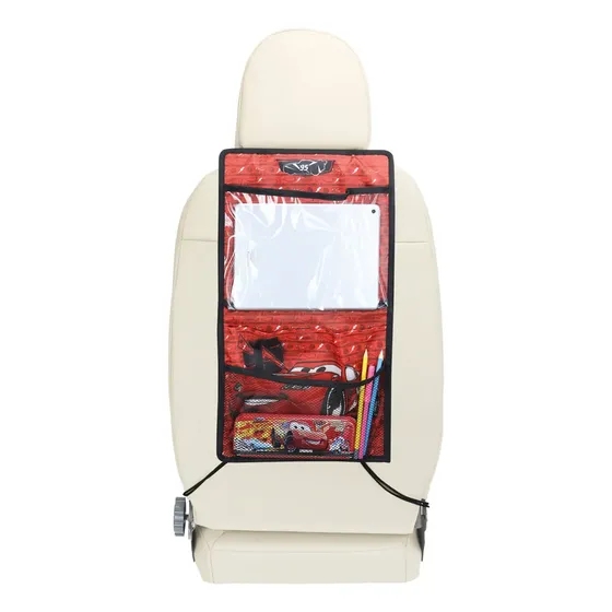 Bolso Organizador Porta Tablet Butaca Auto Niño Disney Cars Color Rojo