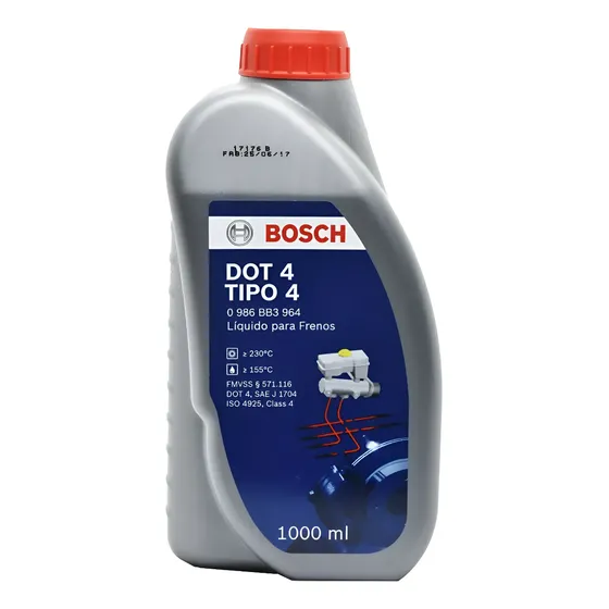 Liquido De Frenos Bosch Dot 4 Tipo 4 1000 Ml 1 Litro