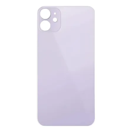 Tapa Vidrio Trasero Glass Compatible iPhone 11 A2111 Logo Violeta