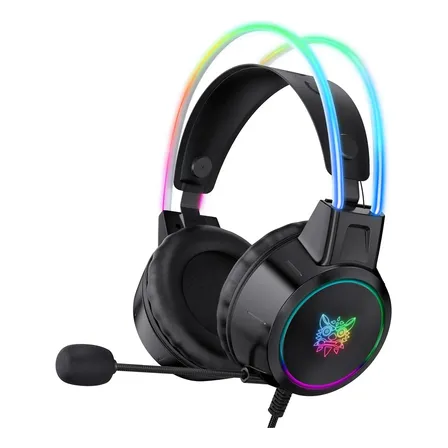 Auriculares Gamer Onikuma X15 Rgb Micrófono Negro