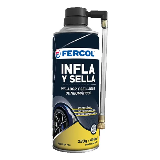 Inflador Y Sellador De Neumáticos Fercol 400ml