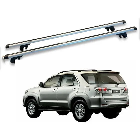Juego Barras Porta Equipaje Aluminio C Llave Toyota Sw4 Rav4