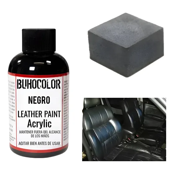 Pintura Negra Para Asientos Butacas De Auto Camioneta 250ml
