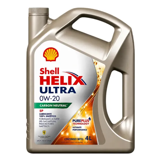 Aceite Shell Helix Ultra SP 0w20 X 4 Litros