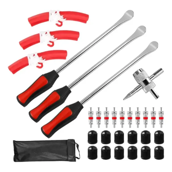 Kit 3 Palancas Para Desllantar Cubierta Moto Largas Jm Motos