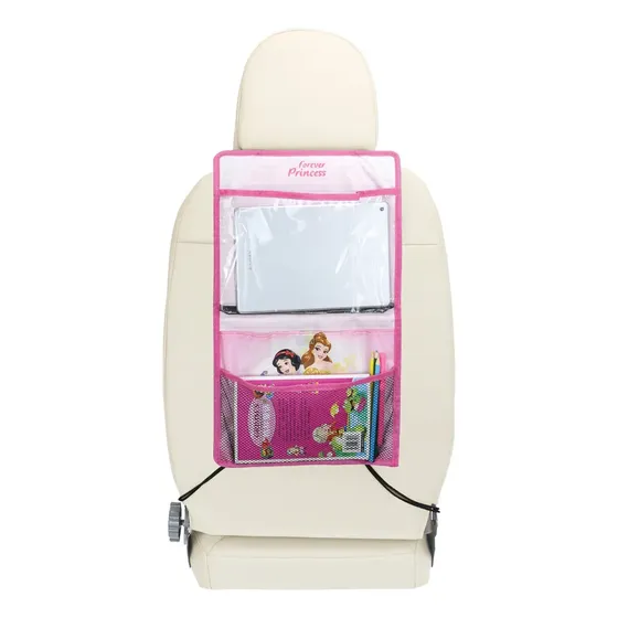 Bolso Organizador Porta Tablet Butaca Auto Disney Princesas Color Rosa
