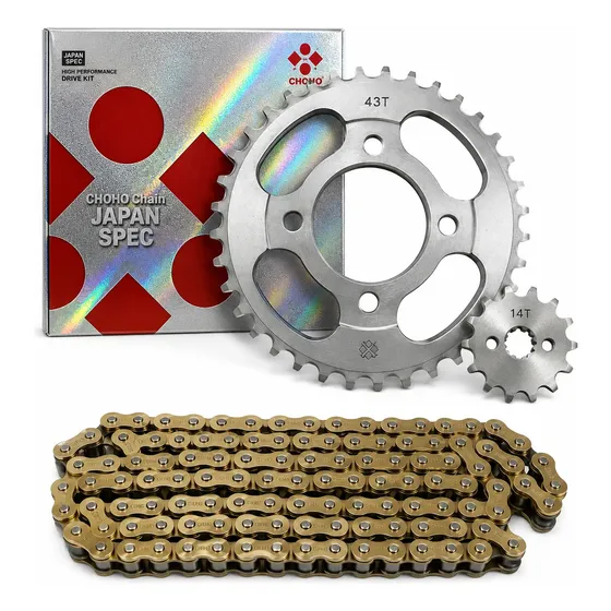 Kit Transmision Choho Suzuki Ax 100 C/cadena Dorada M Coyote