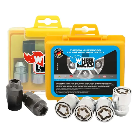 Tuercas Bulones Seguridad Antirrobo Chevrolet S10, Sonic