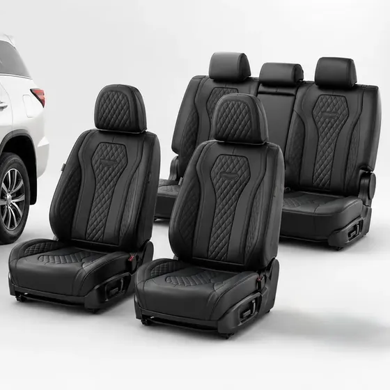 Fundas Asiento Toyota Sw4 Premium Cuero Eco Airbag 2016-2020