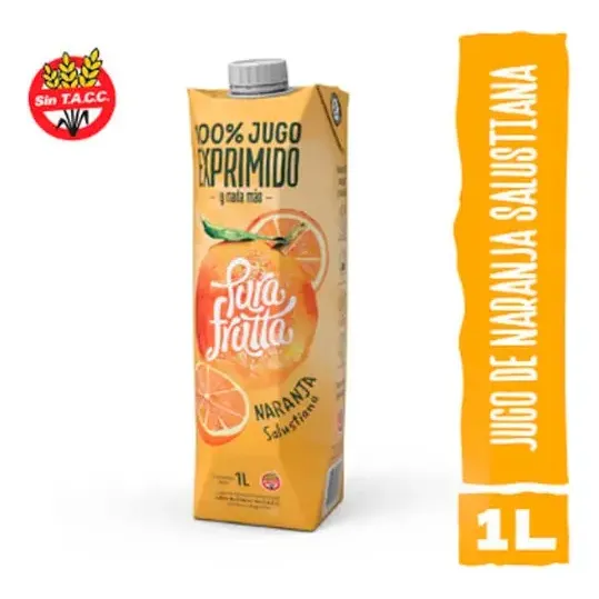 Jugo Pura Frutta Naranja Salustiana 100% exprimido 1 Litro