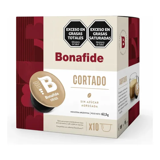 Cápsulas Bonafide Café Cortado Caja X 10un