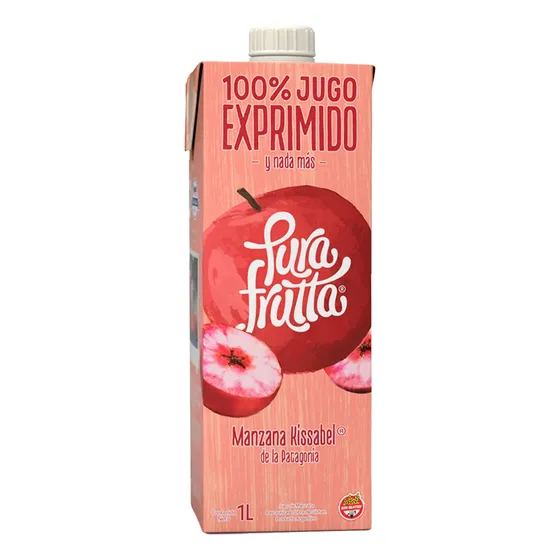Jugo De Manzana Kissabel 100% Exprimido X 1 L - Pura Frutta