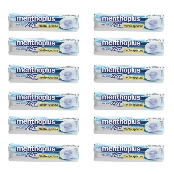 Caramelos Menthoplus Zero Mentol Pack 12 Unidades