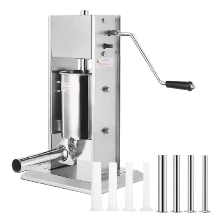 Maquina Embutidora Chorizo 5 Lts Manual Carnic Acero Inox