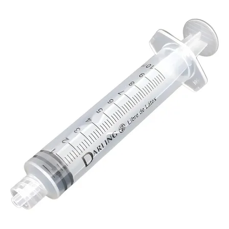 Jeringa 10ml Pico Rosca Luer Lock Darling X 100 Unidades Capacidad En Volumen 10 Ml