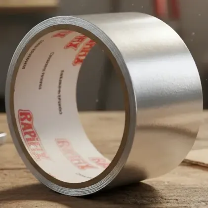 Cinta Adhesiva De Aluminio Rapifix 48mm X 50mts X 4 Rollos Aluminio