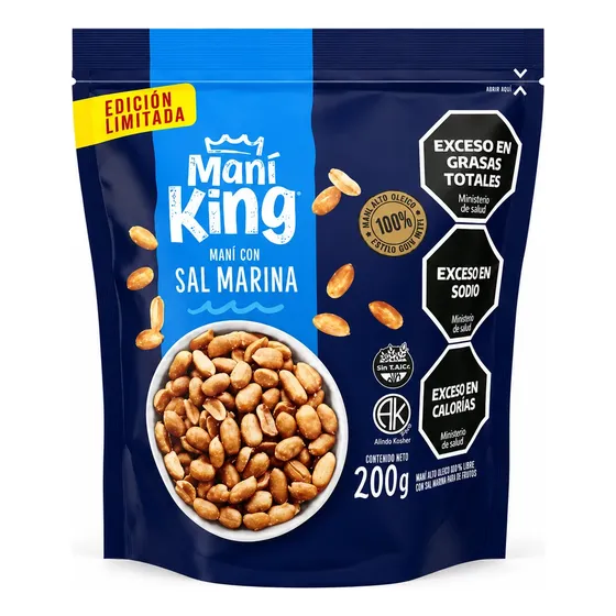 Mani King Mani Frito C/sal Marina Sin Piel 200g Ed Limitada