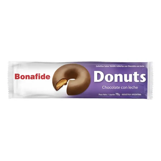 Galletitas Bonafide Donuts Chocolate con Leche 78g