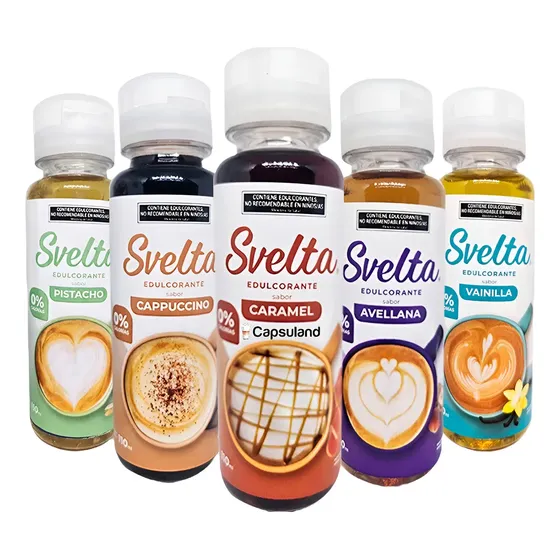 Pack X5 Sabores Edulcorantes Syrup X 110ml Sin Azucar Svelta