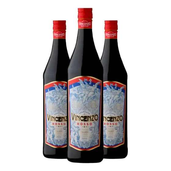 Aperitivo Vermouth Vincenzo Rosso 965 Ml Caja X 3