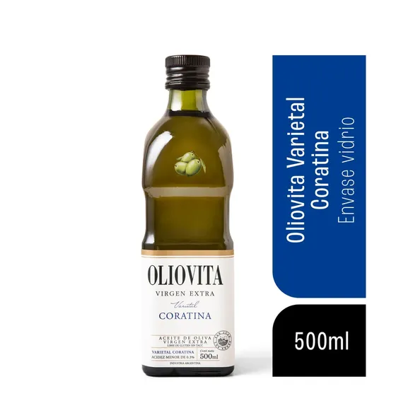 Aceite Oliva Virgen Extra Oliovita Coratina Vidrio 500ml